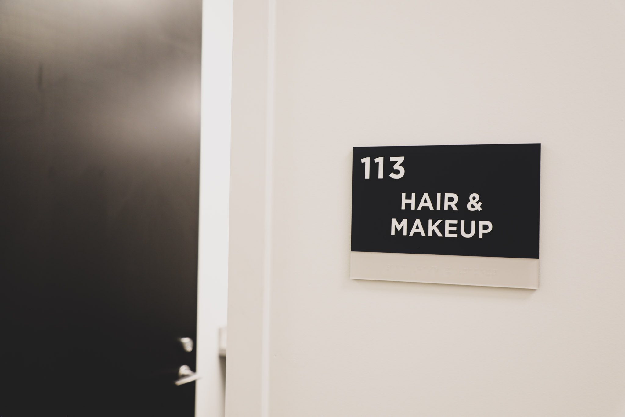 Hair and make-up room at Assembly Yards.